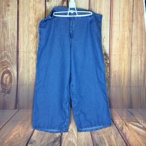 J.Jill wide leg Capri pants